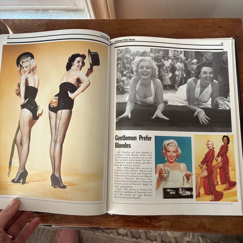 🏡Marilyn Monroe Black & Pink Hardcover Coffee Table Book - Picture 4 of 7